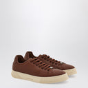 Ferragamo braune Ledersneaker