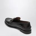 Ferragamo Dunkelbrauner Mokassin neue Vara Kette