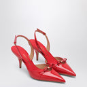 Ferragamo Gylla 70 Slingback en rojo llama