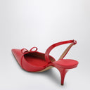 Ferragamo Gylla 70 Slingback en rojo llama