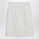Ferragamo White wrap skirt in cotton blend