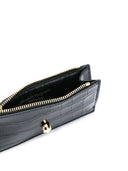 Alexander McQueen Skull Kartenetui aus Leder mit Reißverschluss