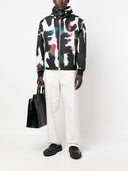 Alexander McQueen Windjacke mit Graffiti-Print und Kapuze
