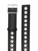 cinto de couro com ilhós Alexander McQueen