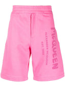 Shorts esportivos com estampa de graffiti Alexander McQueen