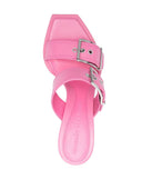 Alexander McQueen 100mm Schnallen-Ledersandalen