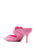 Alexander McQueen 75mm Metallic-Kappen-Detail-Pantoletten