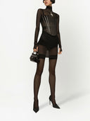 Cinto corpete de tule Dolce & Gabbana com barbatanas