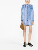 Vestito camicia a maniche lunghe a righe verticali Etro