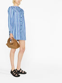 Vestito camicia a maniche lunghe a righe verticali Etro