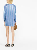 Vestito camicia a maniche lunghe a righe verticali Etro