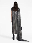 Vestito Midi Effetto Metallico Balenciaga