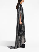 Vestito Midi Effetto Metallico Balenciaga