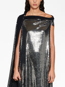 Vestito Midi Effetto Metallico Balenciaga