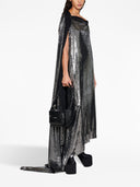Vestito Midi Effetto Metallico Balenciaga