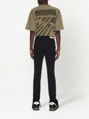 Pantaloni skinny in lana bianco sporco