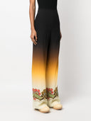 Pantalones de pierna recta con estampado gráfico de Etro