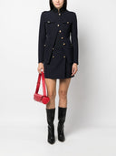 saia envelope mini de mistura de lã e algodão Alexander McQueen