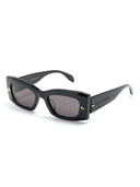 Occhiali da sole con montatura rettangolare Alexander McQueen