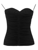 Top sin tirantes fruncido Saint Laurent