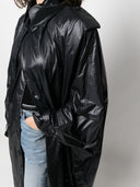Saint Laurent abrigo Trench extragrande con hombreras