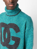 Maglione con logo intarsia-knit Dolce & Gabbana