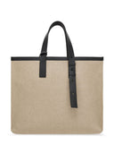 Bolsa tote de couro com logo em relevo Ferragamo
