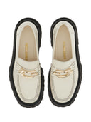 Ferragamo Gancini-Plakette Leder Loafer