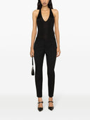 Top canottiera in raso scollato Saint Laurent