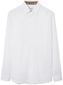 Camisa de algodón elástico Burberry