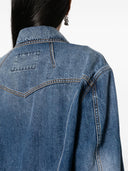 Alexander McQueen Kurz geschnittene Jeansjacke