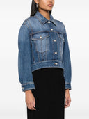 Alexander McQueen Kurz geschnittene Jeansjacke