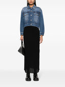 Alexander McQueen Kurz geschnittene Jeansjacke