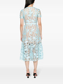Vestido midi flare autorretrato