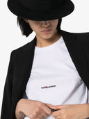 Camiseta con estampado del logo de Saint Laurent