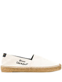 Alpargatas bordadas con el logo de Saint Laurent