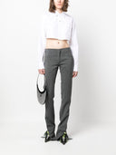 Camisa cropped de algodão Coperni
