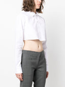 Camisa cropped de algodão Coperni