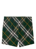 Pantaloncini da bagno in twill a quadri Burberry