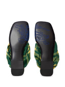 Rasteirinhas planas com estampa Burberry check pool