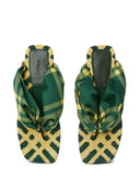 Rasteirinhas planas com estampa Burberry check pool