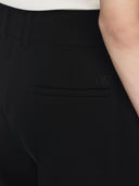 Pantaloni formali over in lana Off White