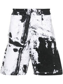 Alexander McQueen Baumwollshorts mit Farbspritzern