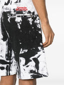 Alexander McQueen Baumwollshorts mit Farbspritzern