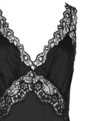 Saint Laurent Midikleid mit Spitzeneinsätzen