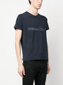 Saint Laurent T-Shirt aus Baumwolle mit umgekehrtem Logo-Aufdruck