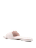 Slides de couro Alexander McQueen
