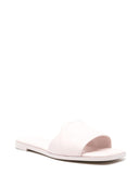 Slides de couro Alexander McQueen