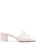 Mules Alexander McQueen com motivo de selo 60mm