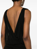 Vestido mini con escote en V de Saint Laurent
